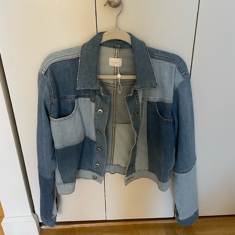 Jonathan Simkhai Two-Tone Denim Jacket